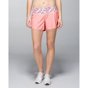 Lululemon Women's Tracker Short II Bleached Coral Flowabunga 4